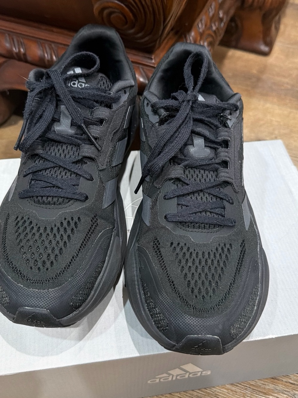 adidas Men's All-Black Athletic Running Shoes